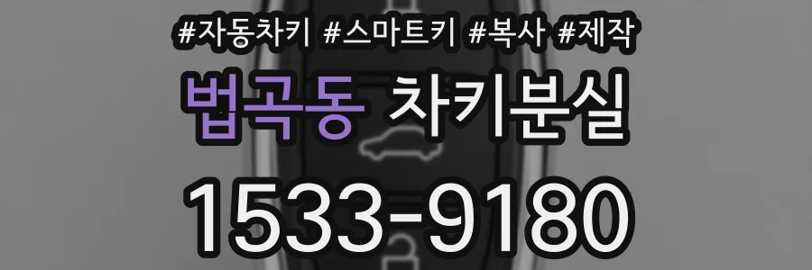 법곡동 차키분실