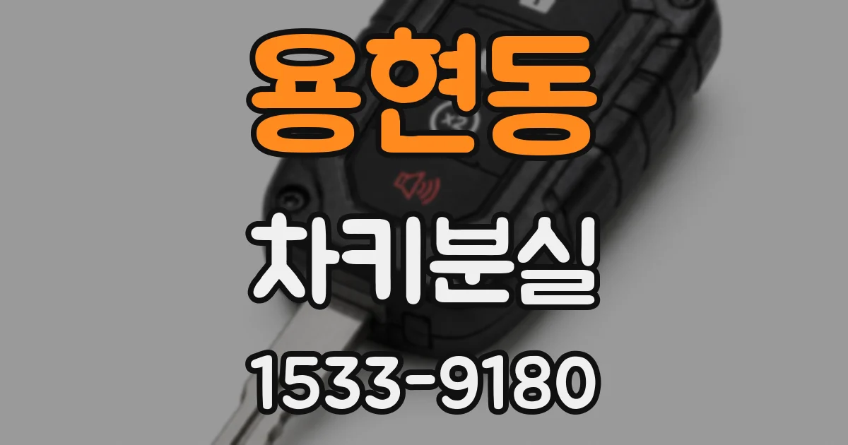 용현동 차키분실
