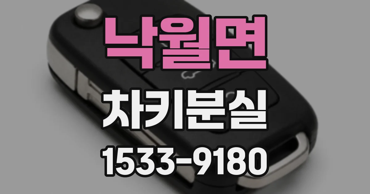 낙월면 차키분실