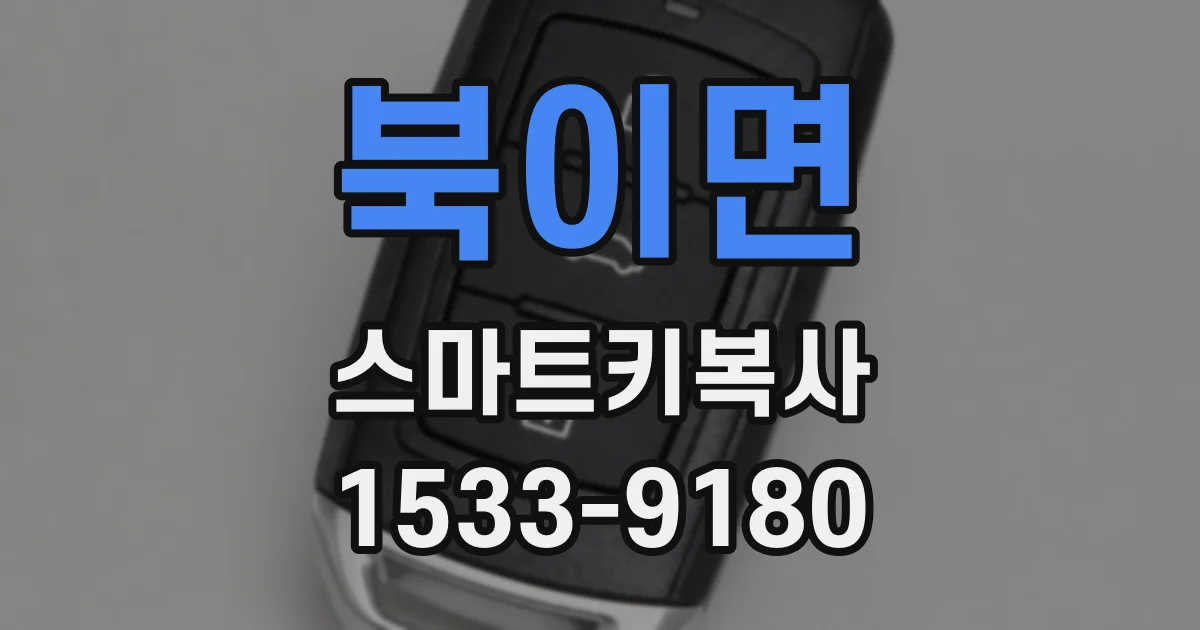 북이면 스마트키복사