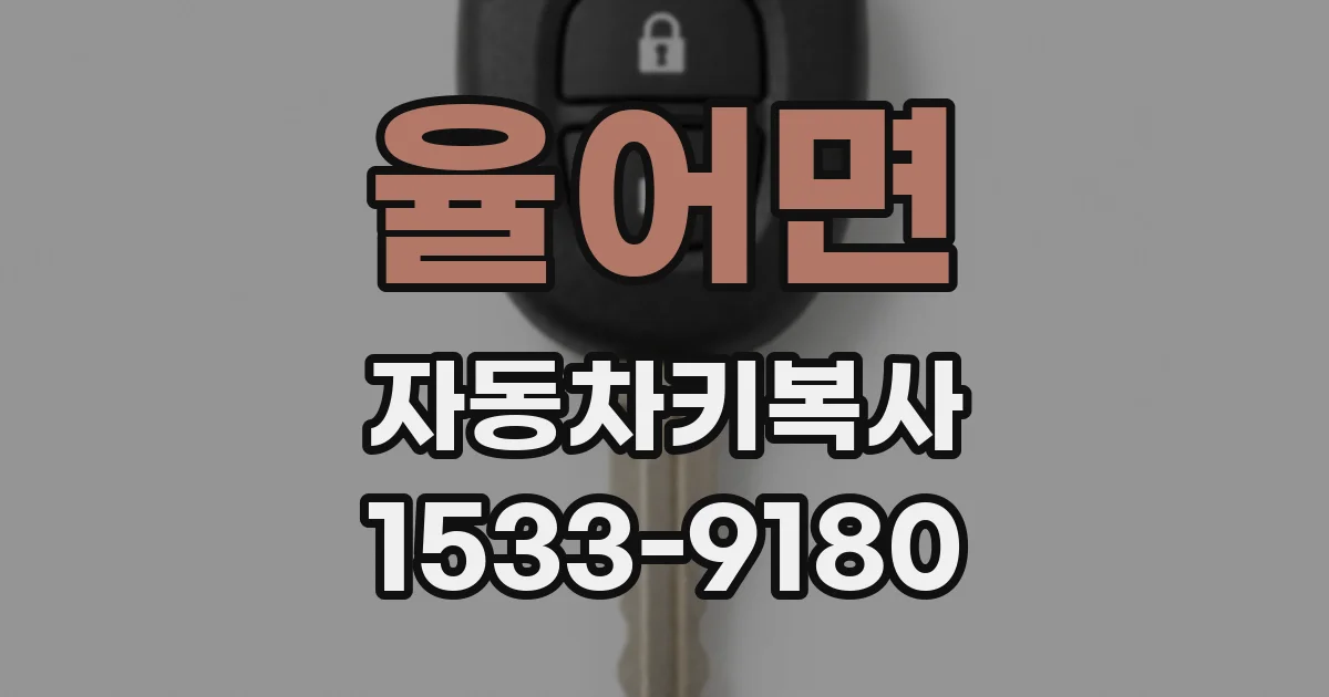 율어면 자동차키복사