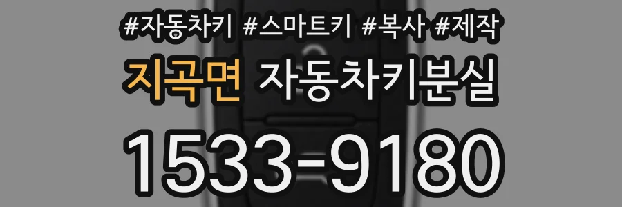 지곡면 자동차키분실