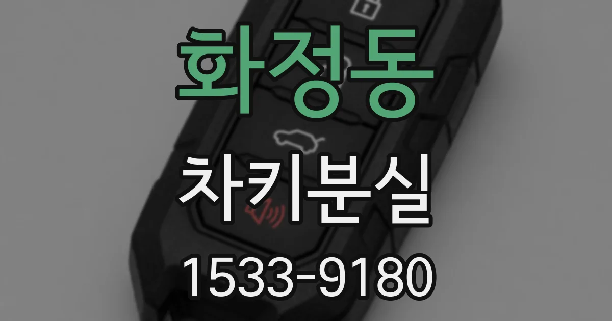 화정동 차키분실