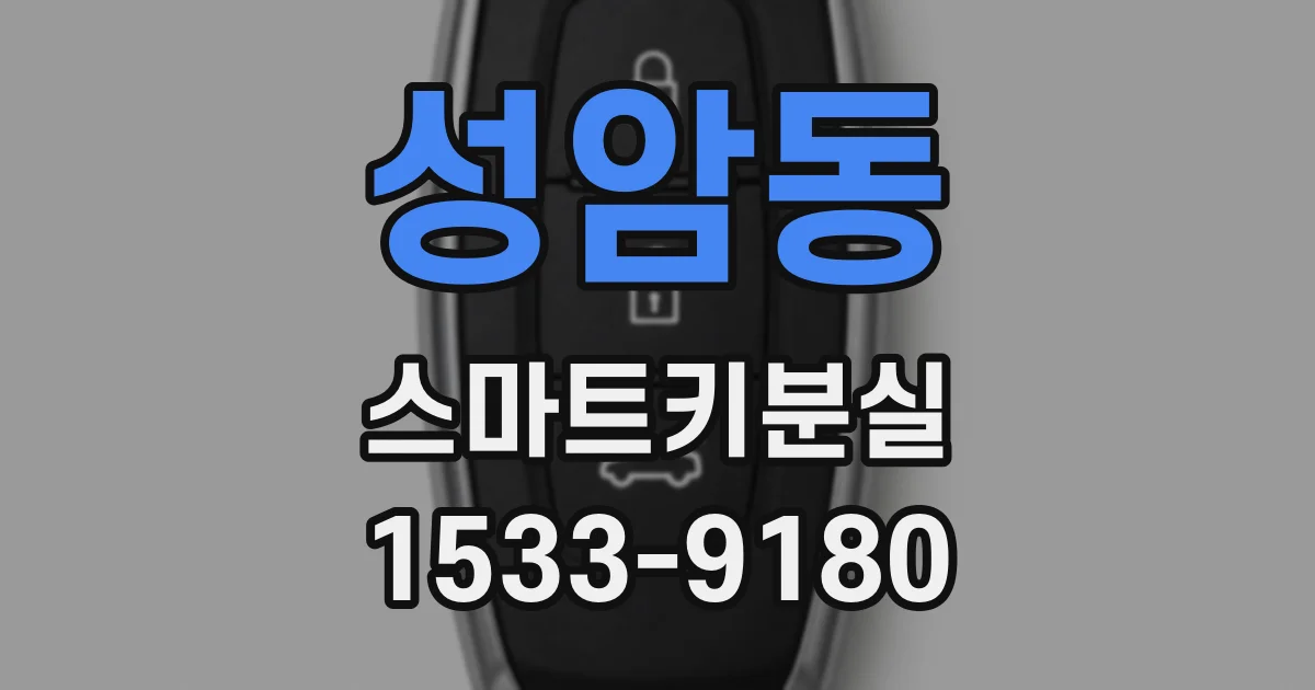 성암동 스마트키분실