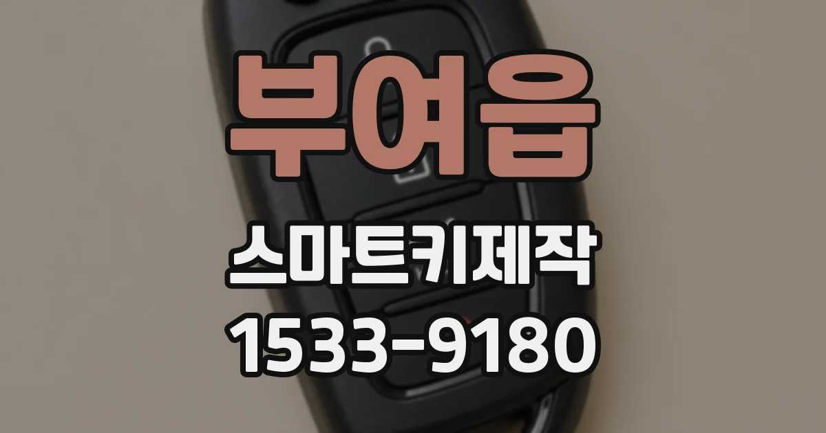 부여읍 스마트키제작