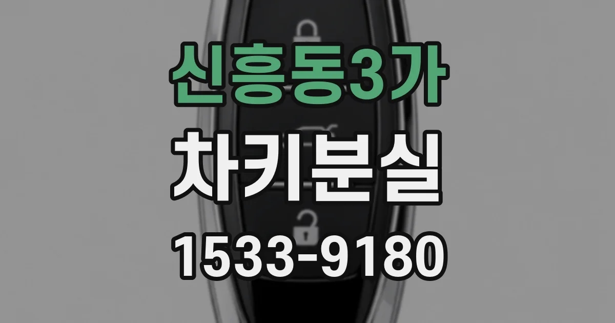 신흥동3가 차키분실