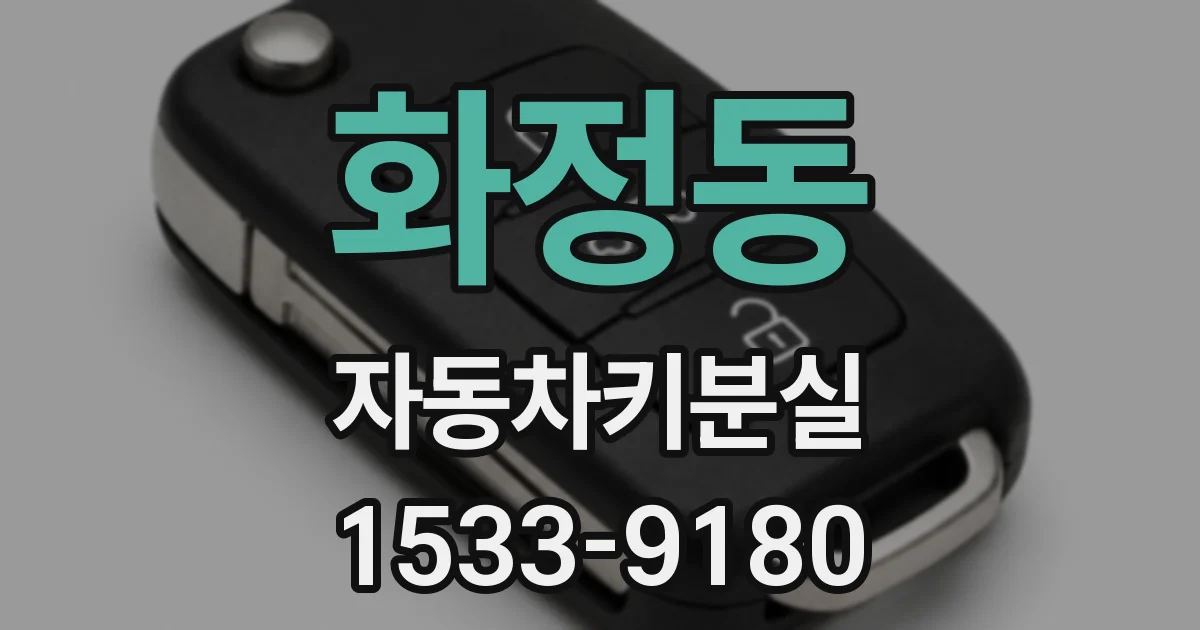 화정동 자동차키분실