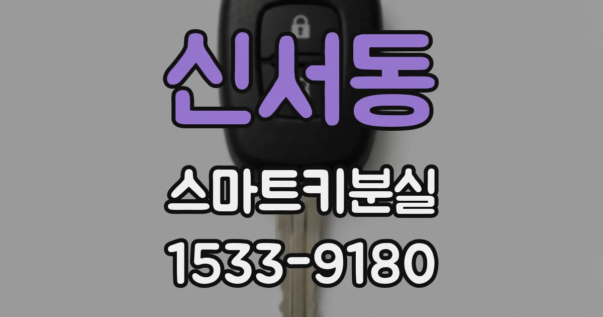 신서동 스마트키분실