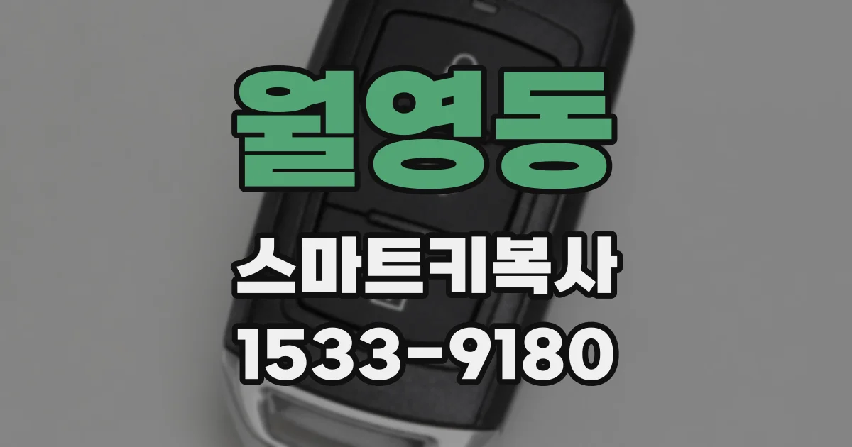 월영동 스마트키복사