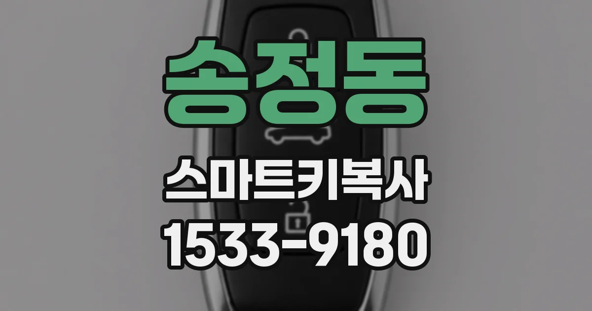 송정동 스마트키복사
