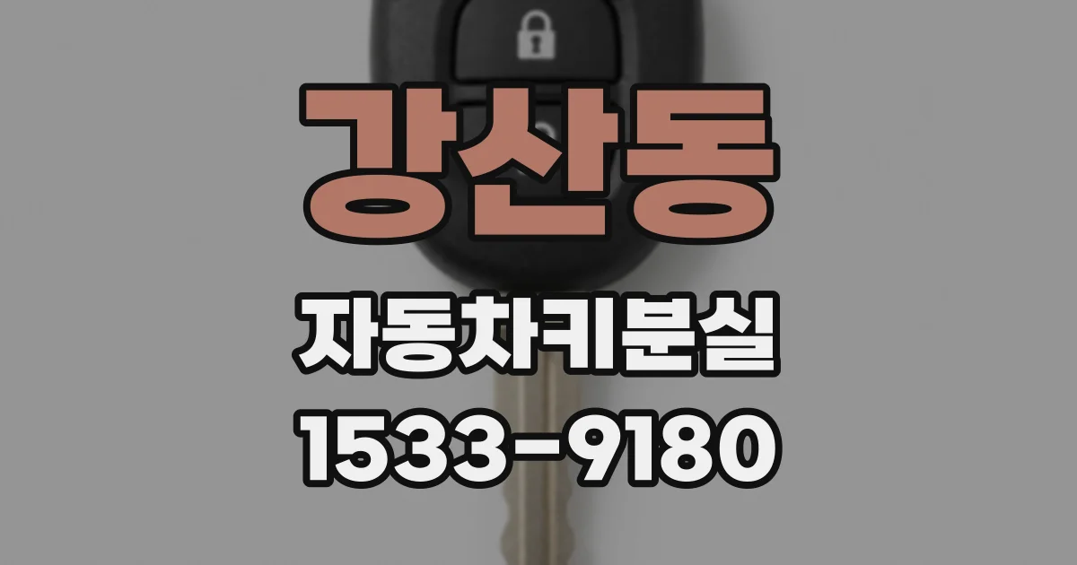 강산동 자동차키분실