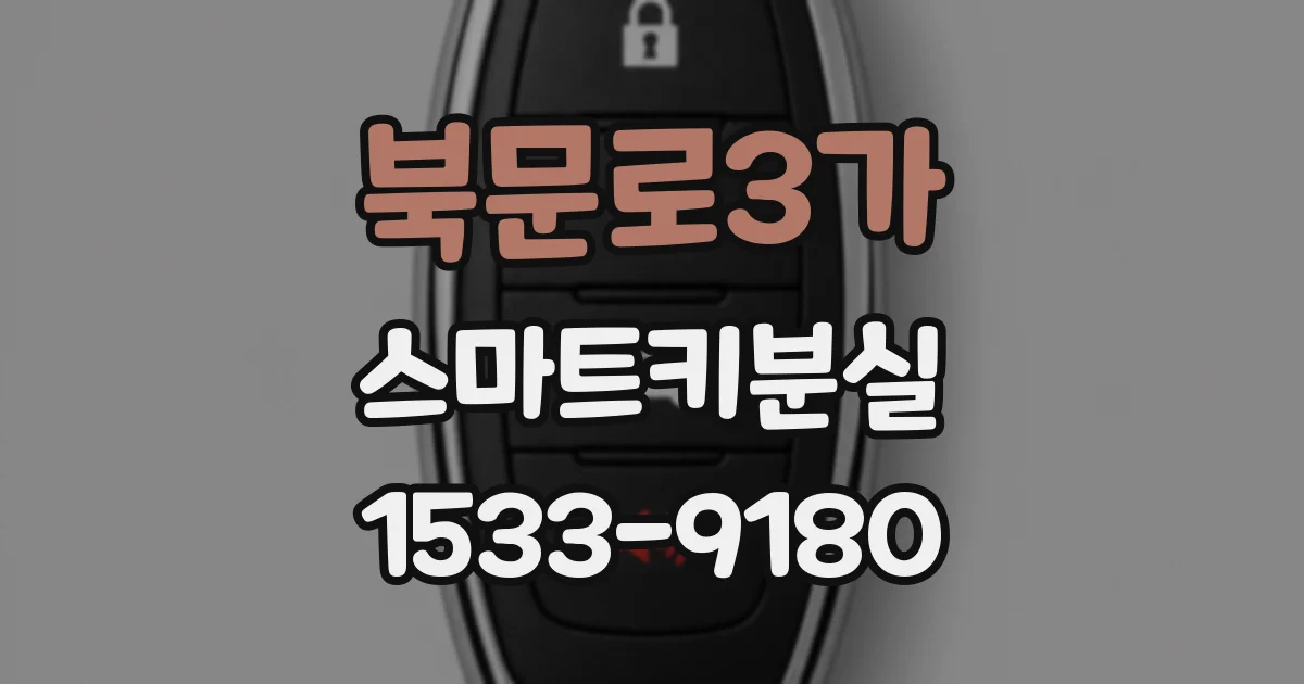 북문로3가 스마트키분실
