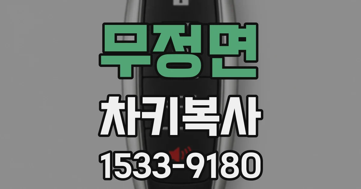 무정면 차키복사