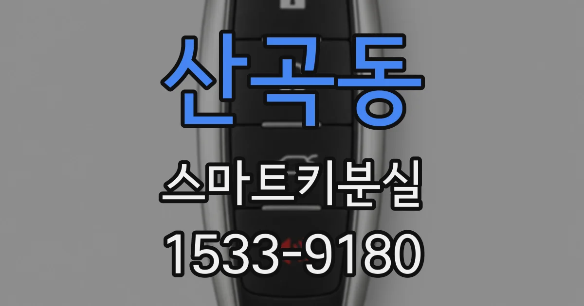 산곡동 스마트키분실