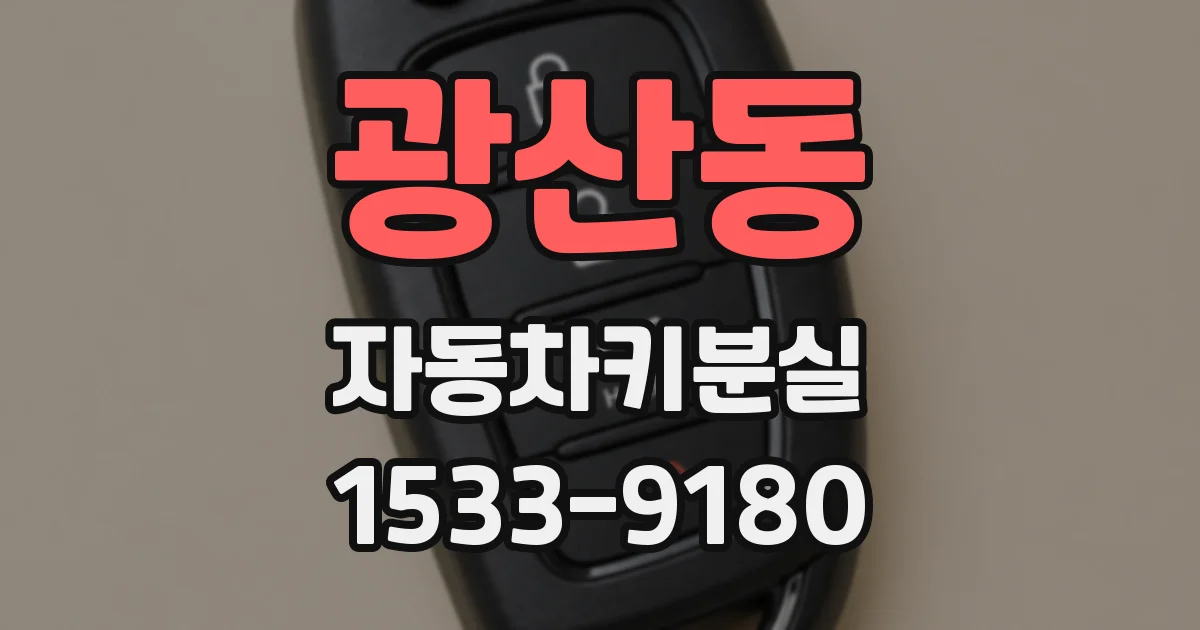 광산동 자동차키분실
