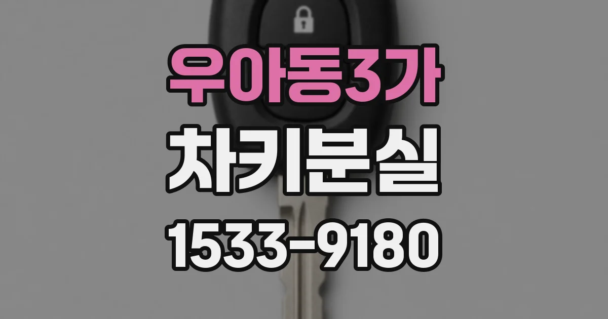 우아동3가 차키분실