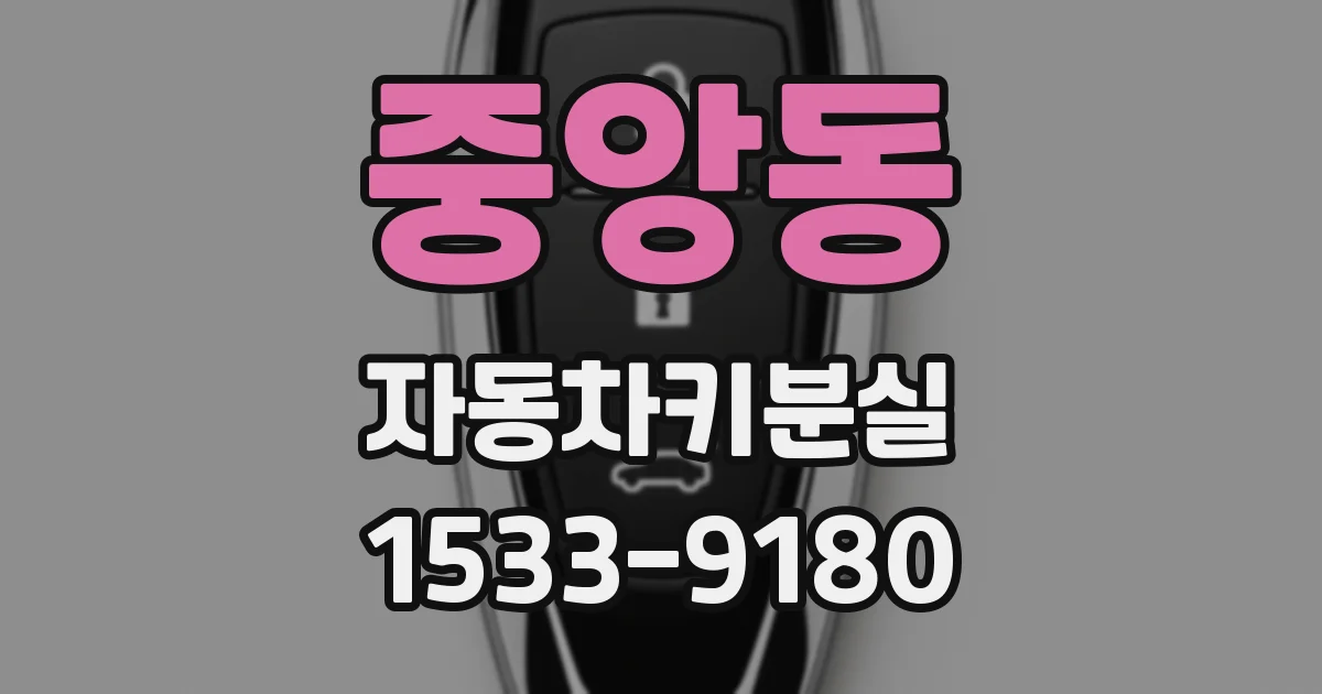 중앙동 자동차키분실