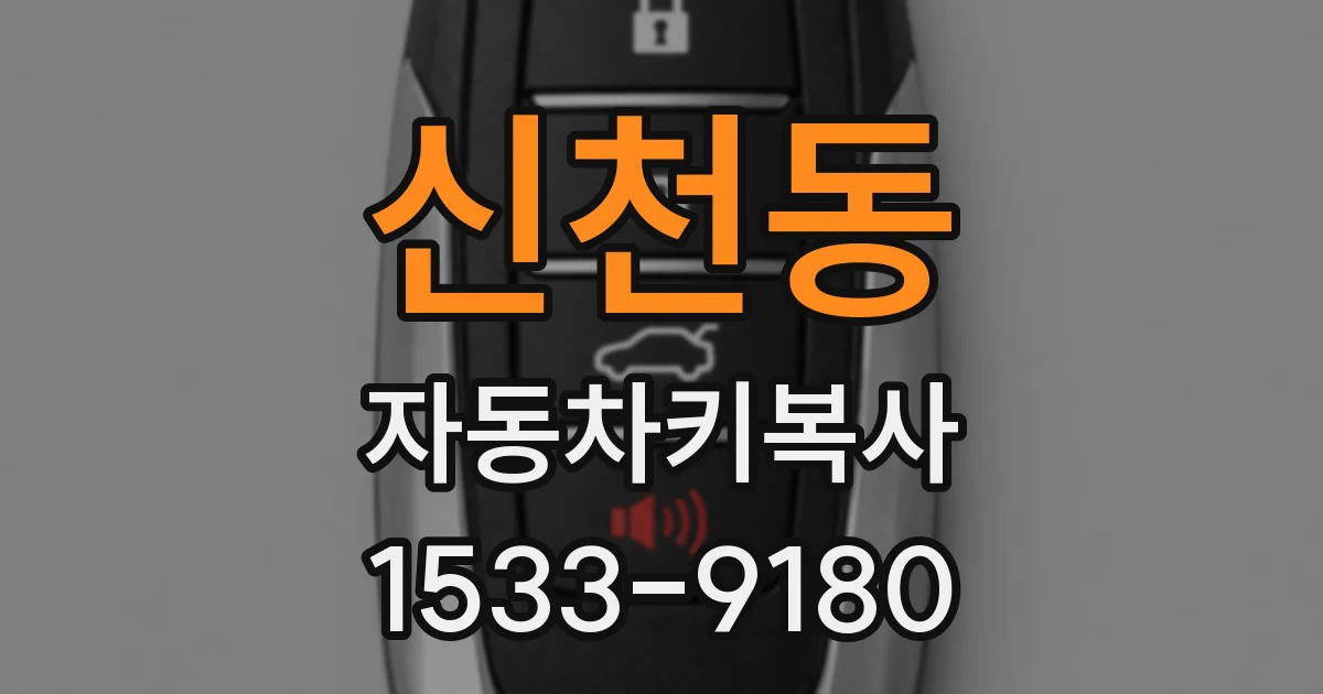 신천동 자동차키복사