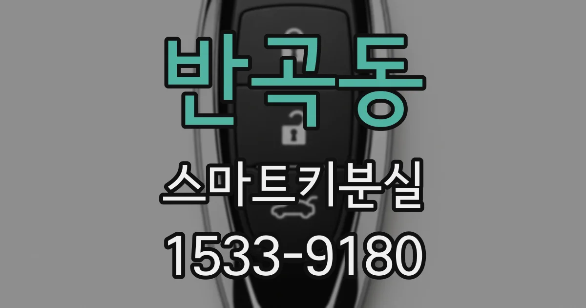 반곡동 스마트키분실