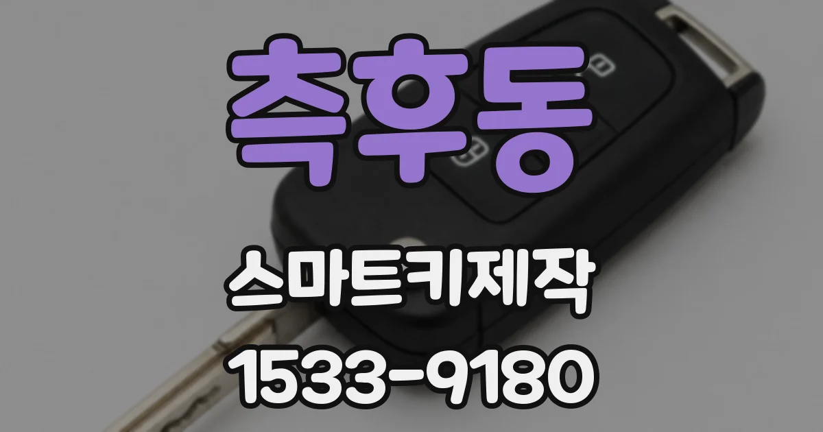 측후동 스마트키제작
