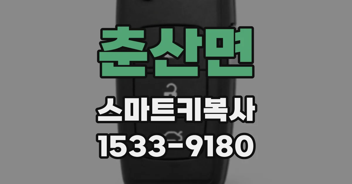 춘산면 스마트키복사