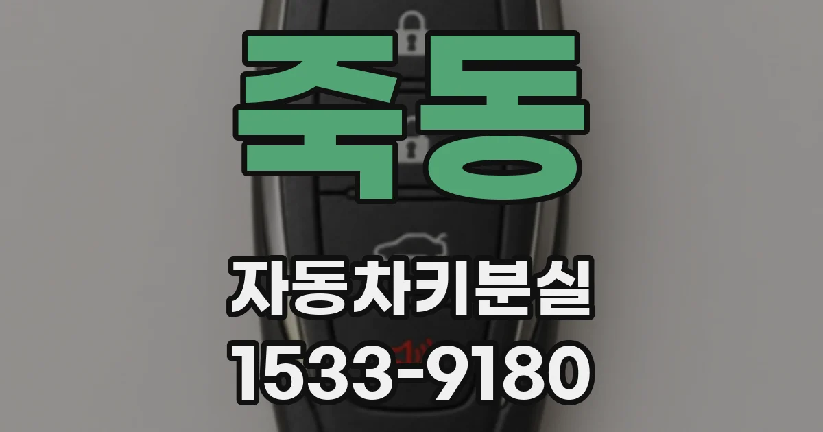 죽동 자동차키분실