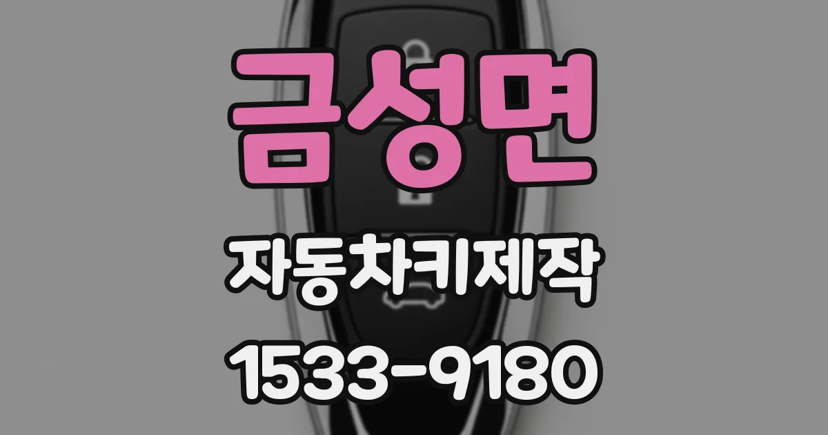 금성면 자동차키제작