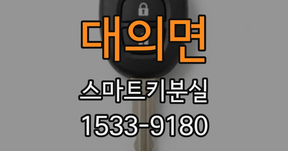 대의면 스마트키분실