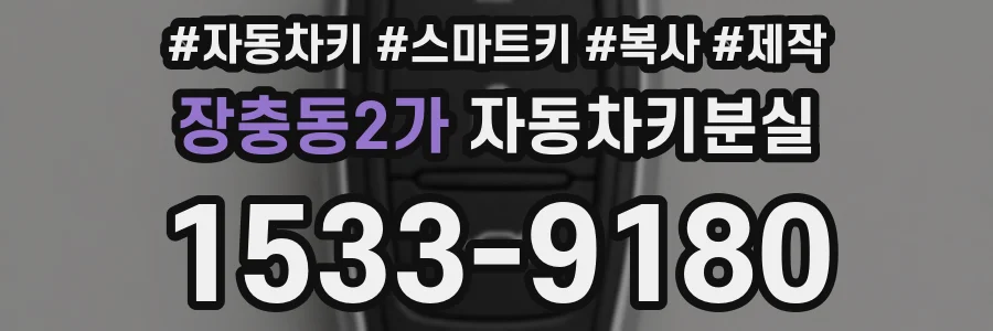 장충동2가 자동차키분실