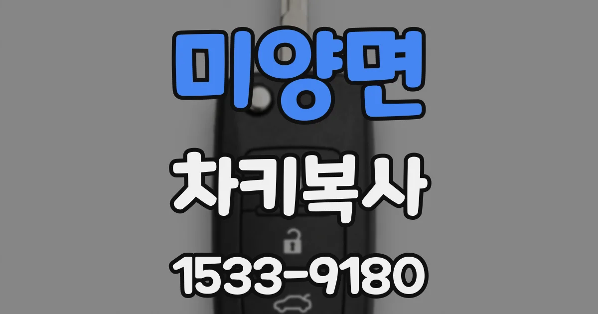 미양면 차키복사