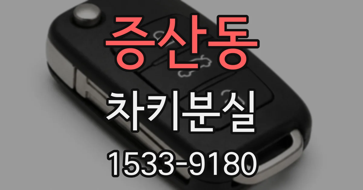 증산동 차키분실