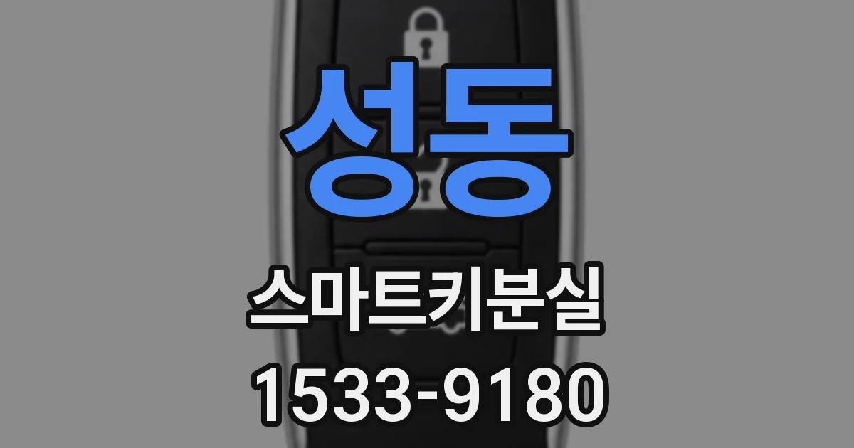 성동 스마트키분실