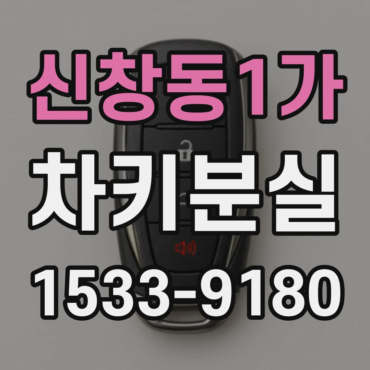 신창동1가 차키분실