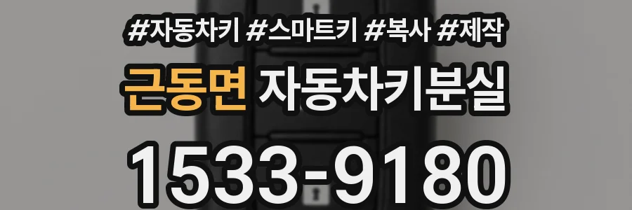 근동면 자동차키분실