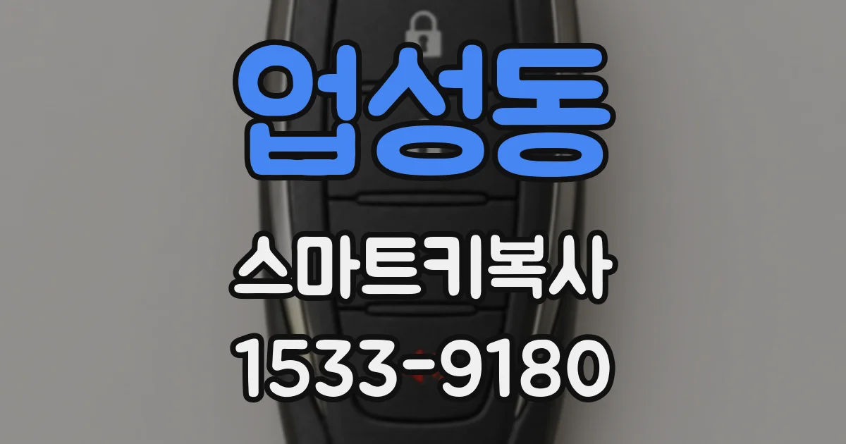업성동 스마트키복사