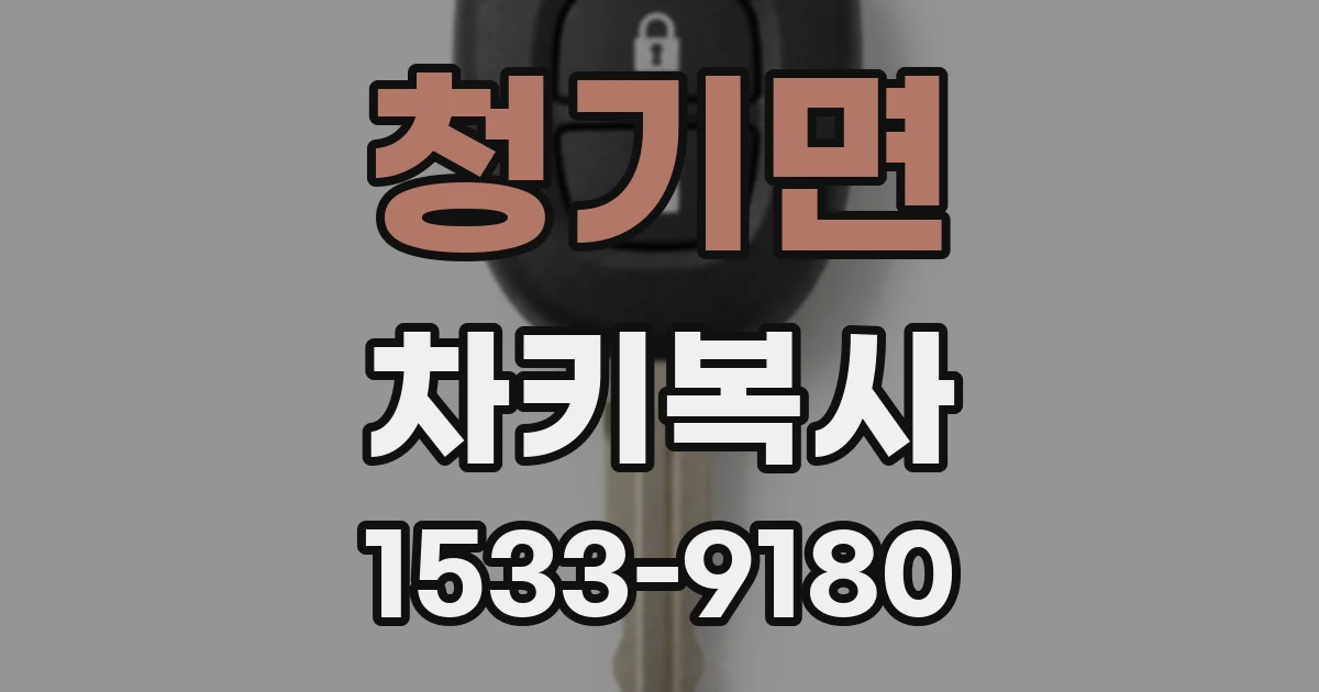 청기면 차키복사