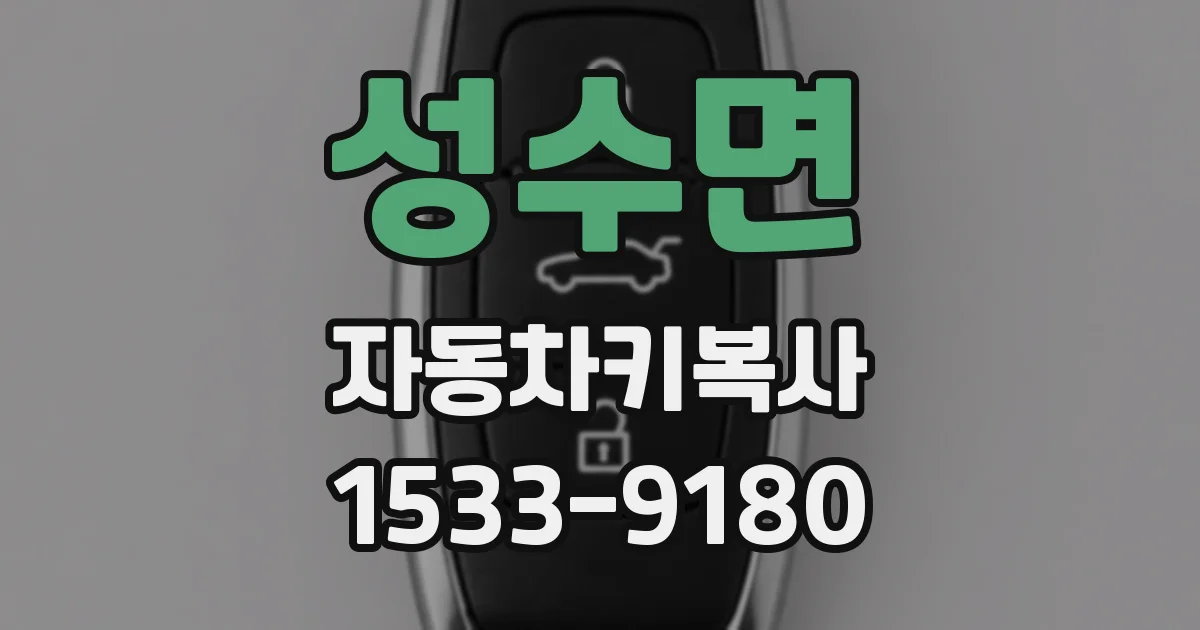 성수면 자동차키복사