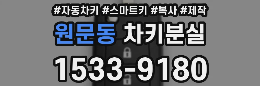 원문동 차키분실