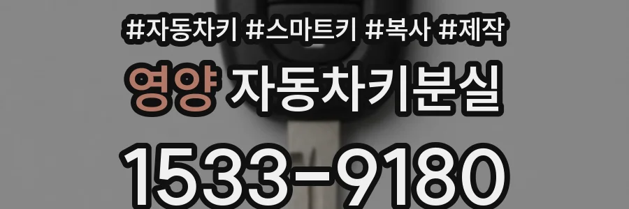 영양 자동차키분실