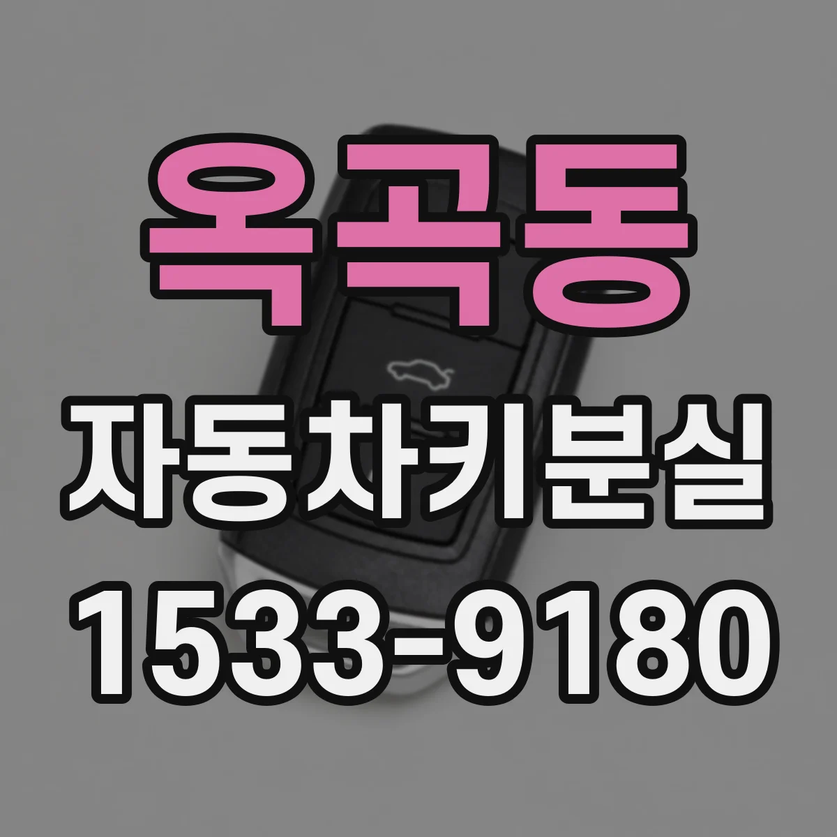 옥곡동 자동차키분실