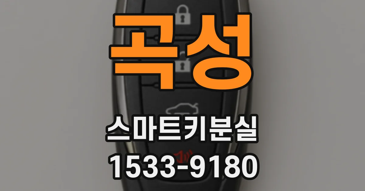 곡성 스마트키분실