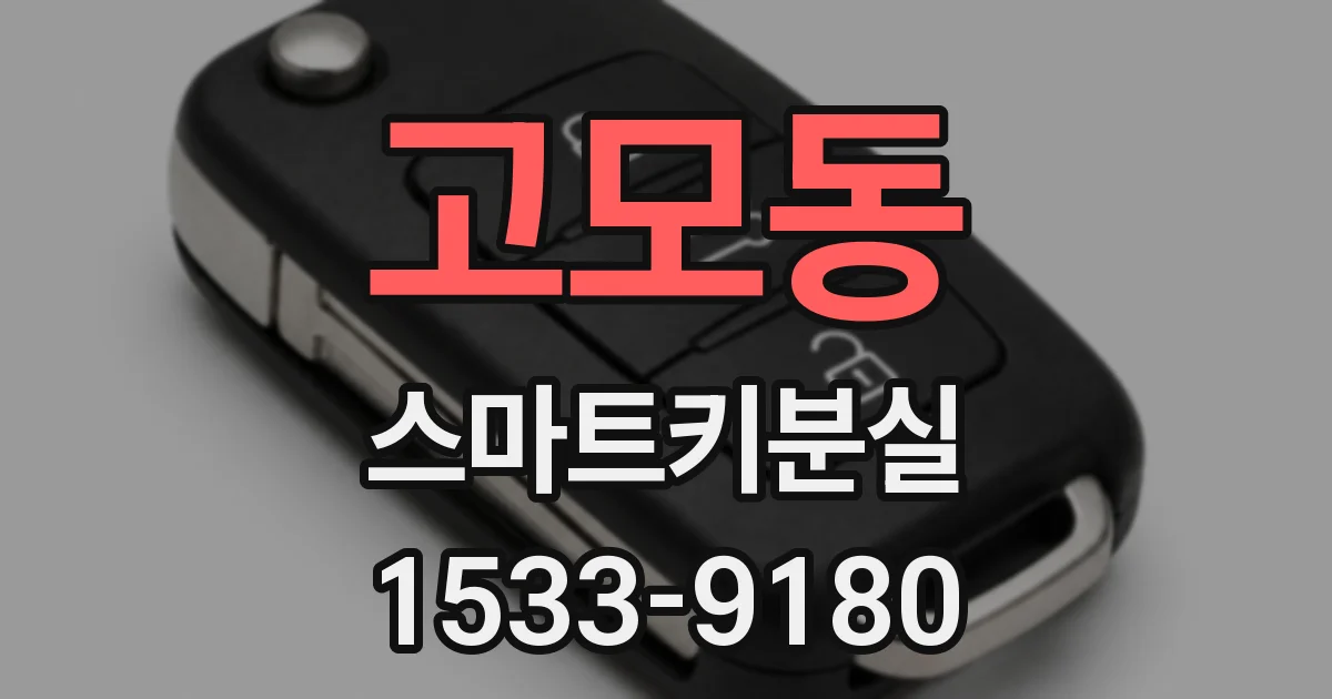 고모동 스마트키분실