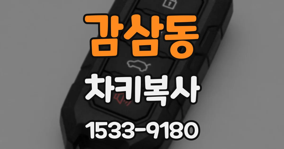 감삼동 차키복사