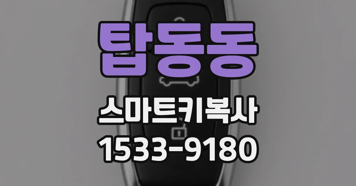 탑동동 스마트키복사