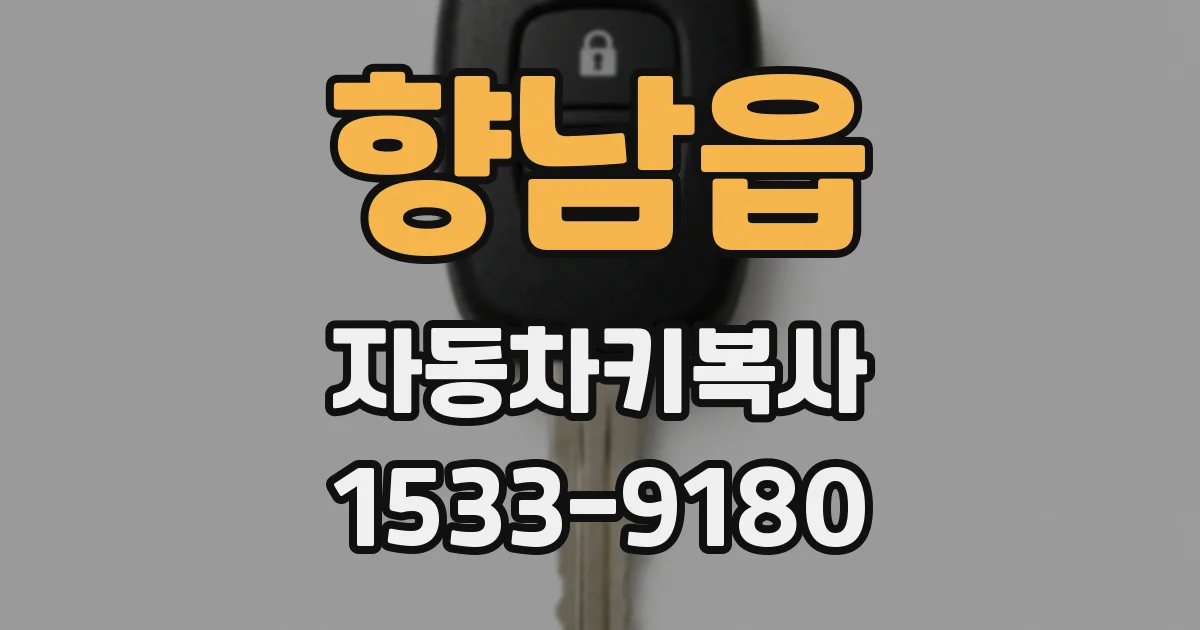 향남읍 자동차키복사