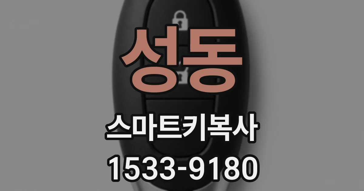 성동 스마트키복사