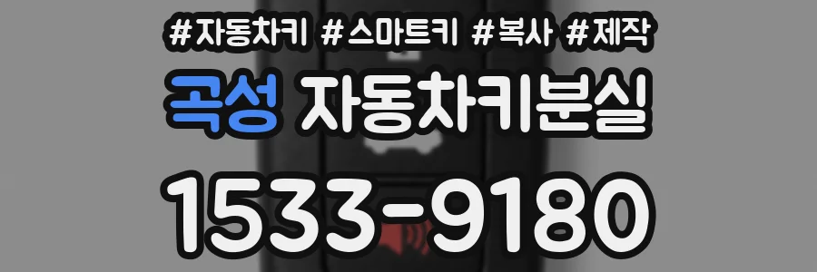 곡성 자동차키분실