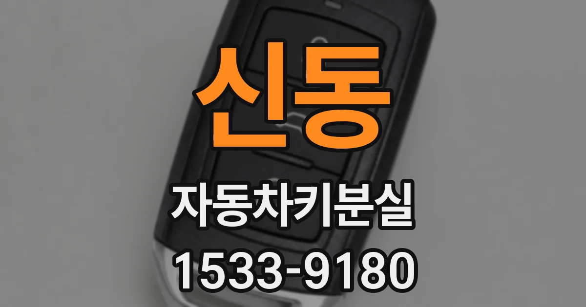 신동 자동차키분실
