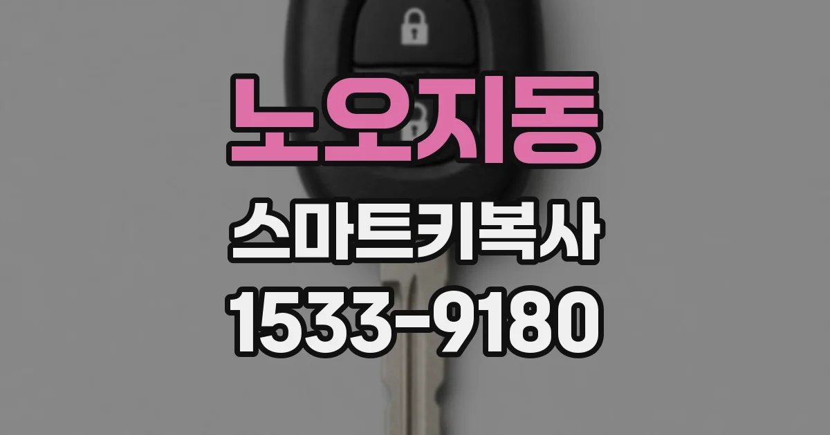 노오지동 스마트키복사