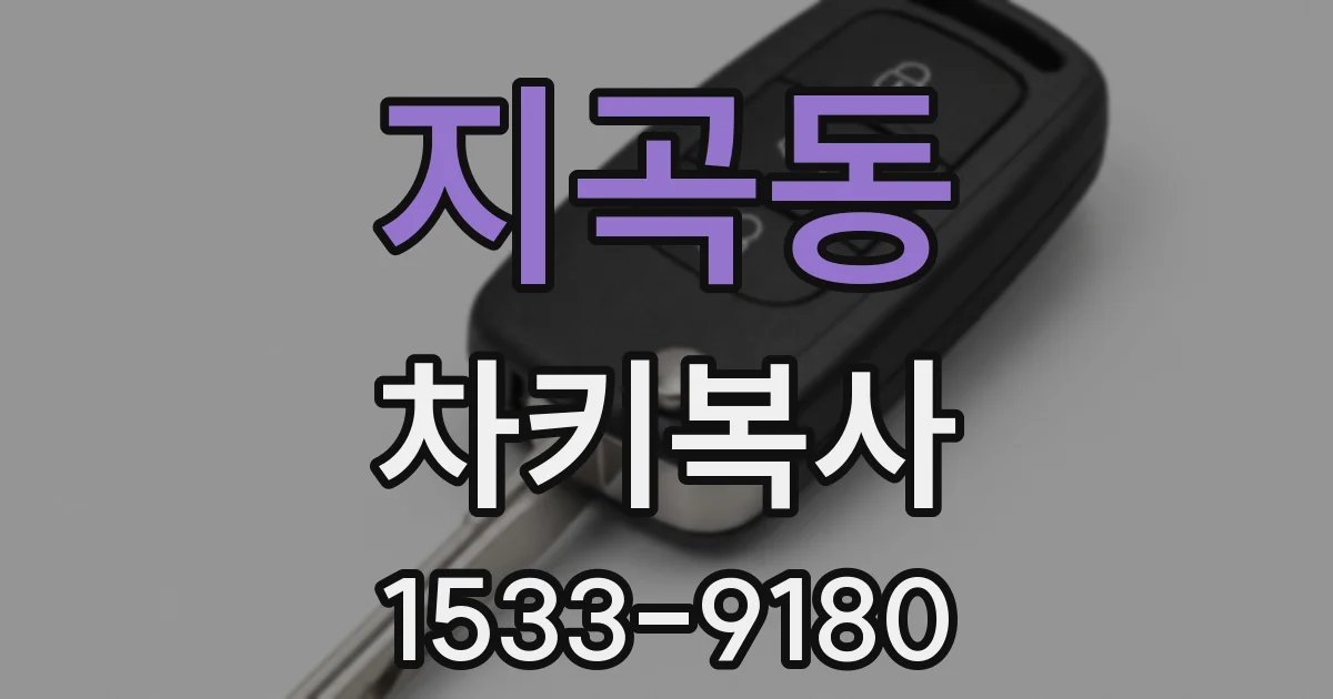 지곡동 차키복사